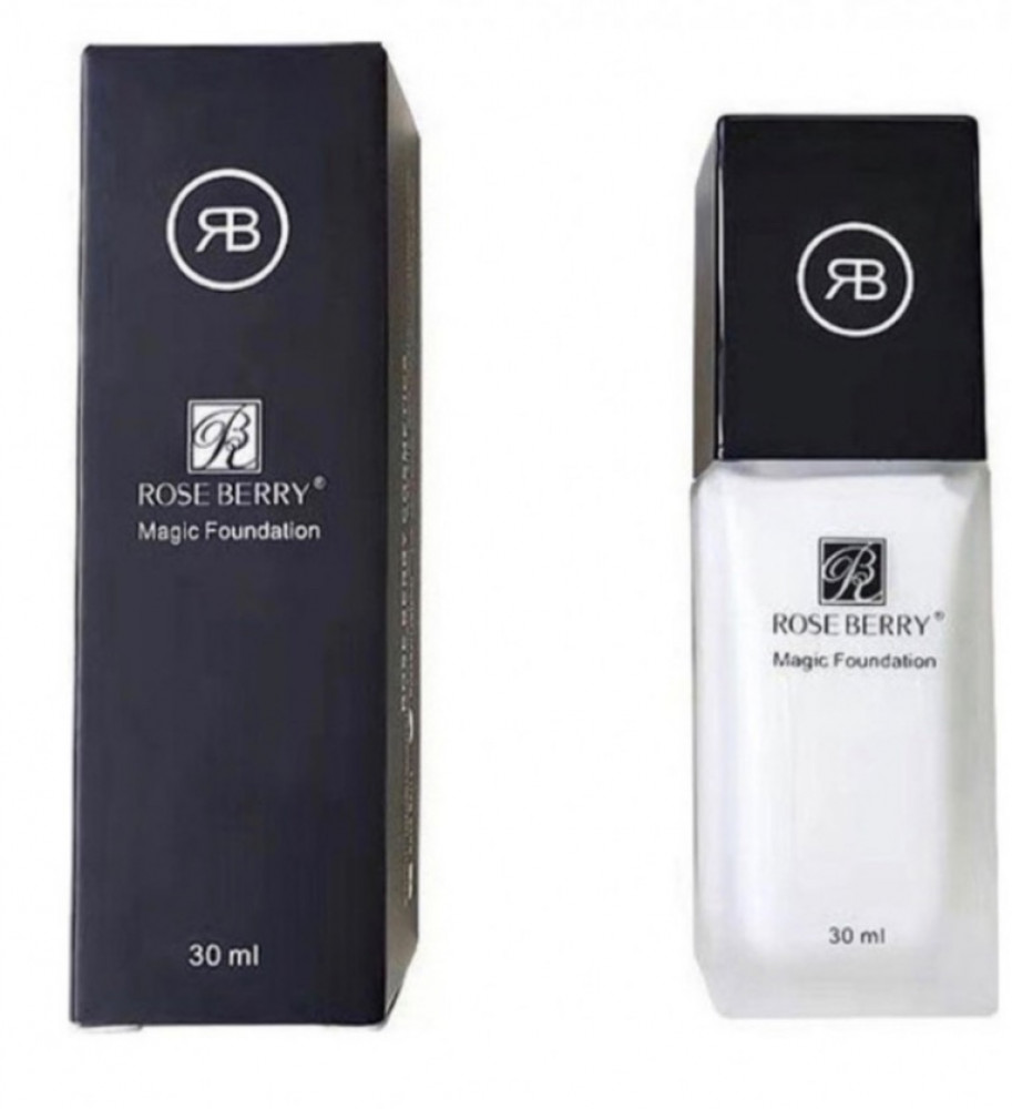 الفاونديشن السحري لجميع أنواع البشرة روز بيري كريم اساس ابيض سحري 30مل Rose Berry Magic Foundation White لمستي