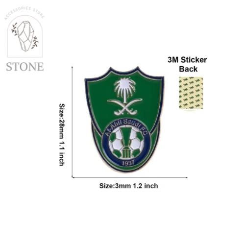 نادي الأهلي السعودي - استيكر معدني 3M