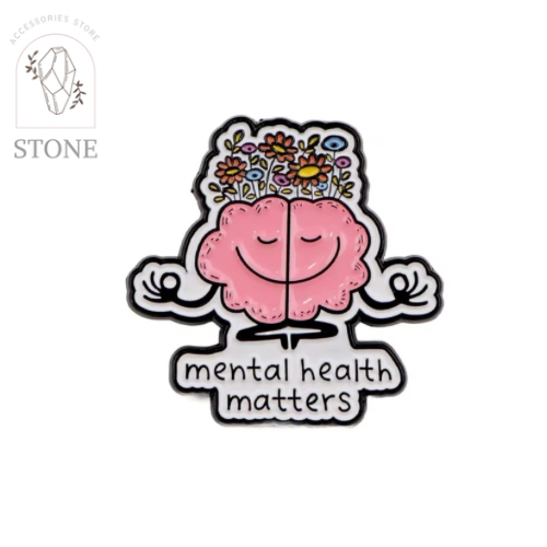 بروش الصحة العقلية مع الورد