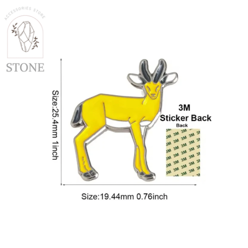 الغزال العربي - استيكر معدني 3M