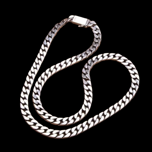 سلسلة الباجيت الكوبي - فضة عيار 925