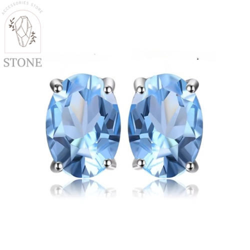 اقراط توباز ازرق