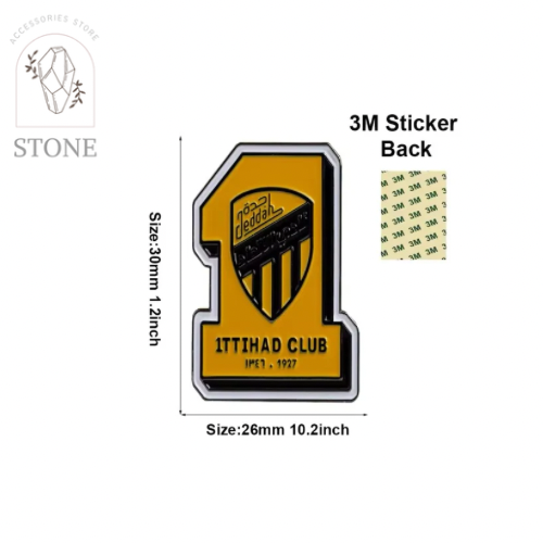 نادي الإتحاد السعودي - استيكر معدني 3M