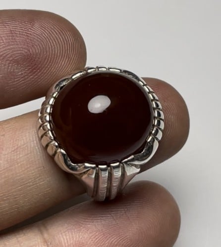 عقيق يماني أحمر