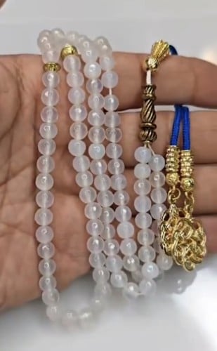 سبحة عقيق ابيض