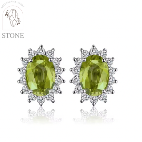 اقراط زبرجد  & زركون