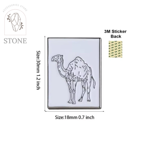 الجمل العربي - استيكر معدني 3M