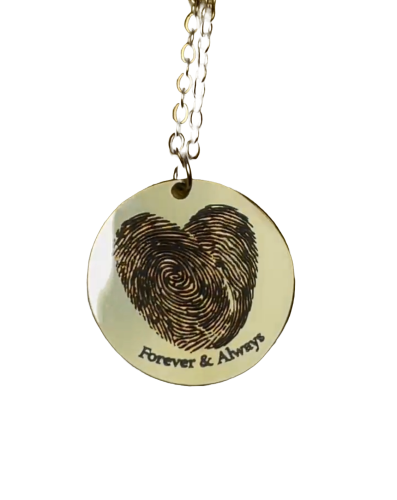 Fingerprints Heart Necklace