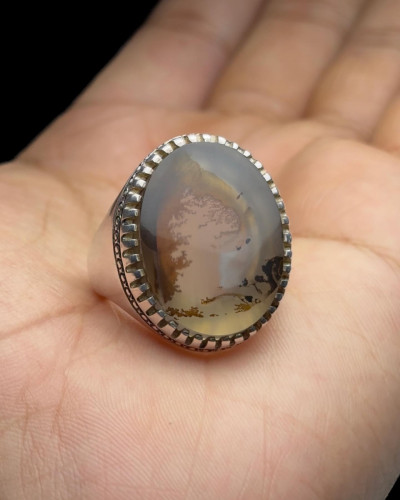 عقيق يماني شجري مصور