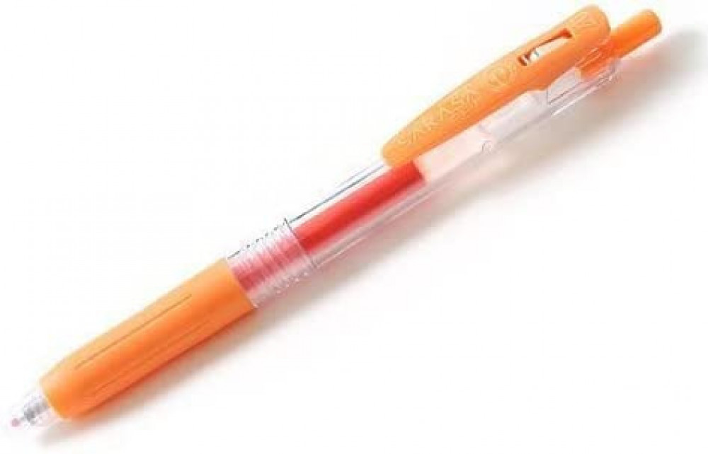 قلم برتقالي فاتح زيبرا سارسا كليب 0.7ملم