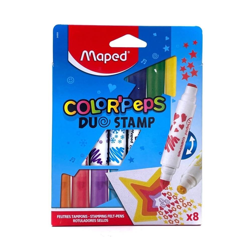 أقلام تلوين كلربيبس مائية بختم من مابيد - 8 ألوان