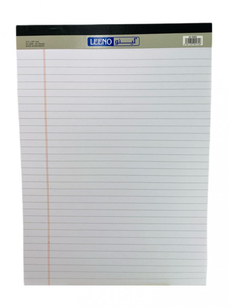 دفتر ملاحظات أبيض A4 leeno