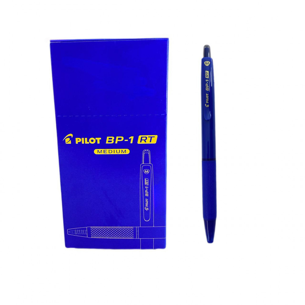 علبة أقلام حبر أزرق pilot  BP-1 RT