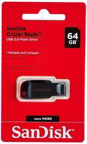 فلاش ميموري Sandisk Cruzer Blade 64 GB