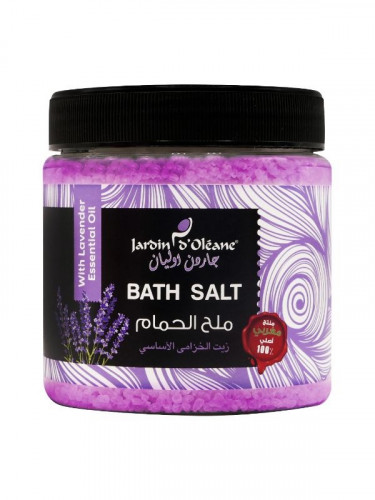 JARDIN OLEANE - BATH SALT WITH LAVENDER ESSENTIAL OIL, 600G