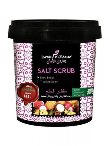 JARDIN OLEANE - SALT SCRUB WITH SHEA BUTTER AND TROPICAL SCENT