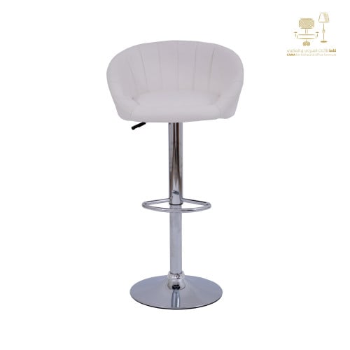 كرسي بوفيه جلد ابيض C-DTW311WHITE من كاما