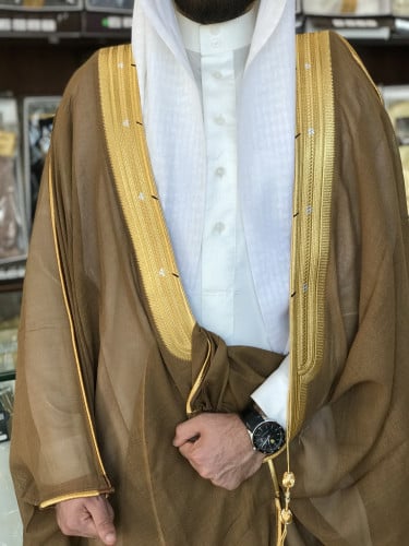 بشت رجالي ملكي رسمي لون بني دقة ملكيه قماش صوف 80٪...