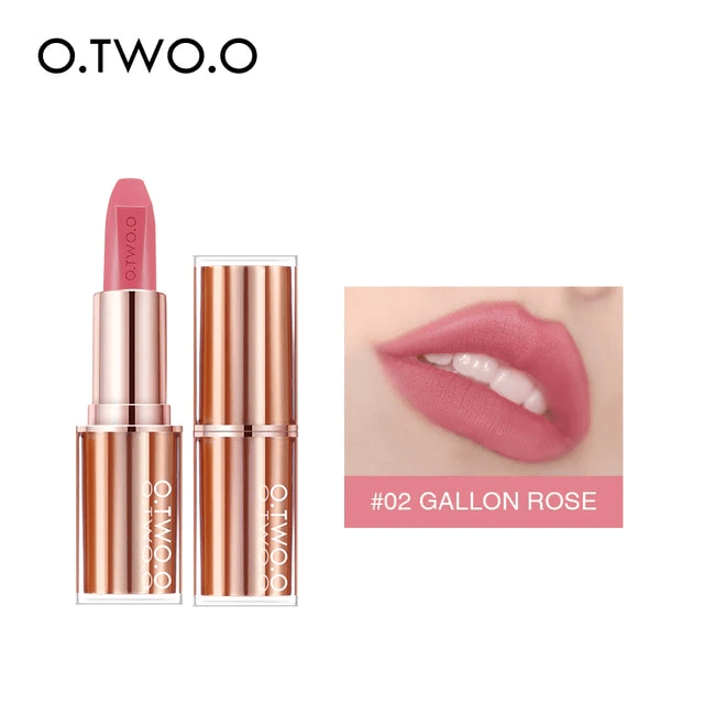 او تو او, احمر شفاه مطفي, طويل الأمد, جالون روز 02 ,للعناية بالشفاه