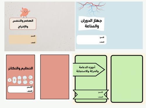 جميع مطويات العلوم ثاني متوسط الترم الثاني