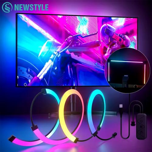 RGB أضواء الألعاب قطاع رصد الخلفية