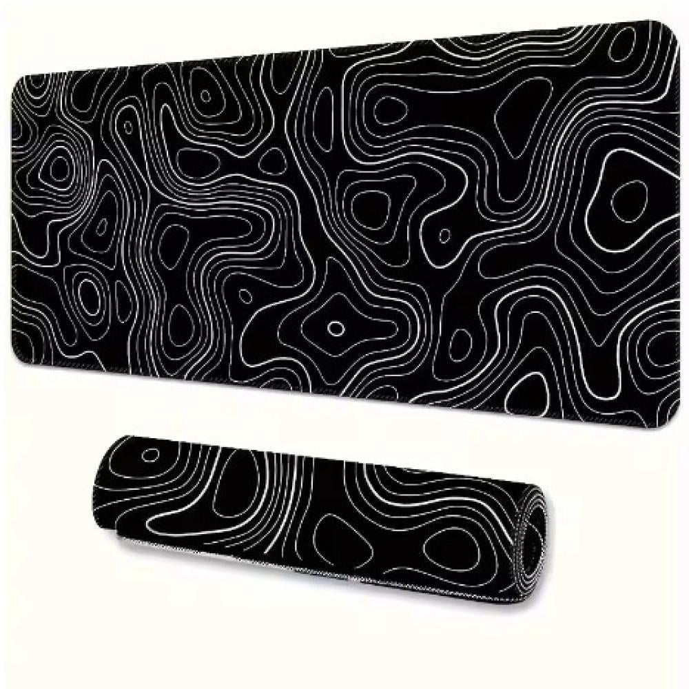 Black line table mat