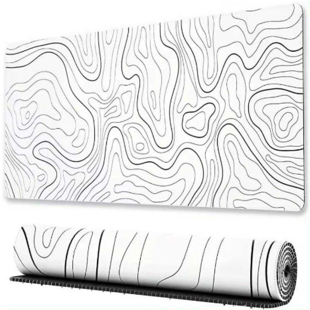 White line table mat