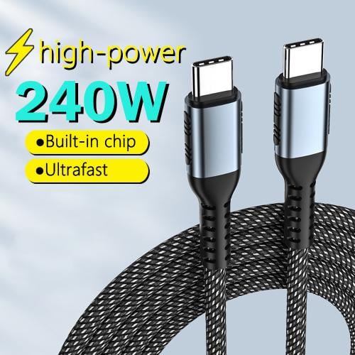 UGOURD-PD240W كابل شحن سريع جدا ، شاحن نوع C آيفون...