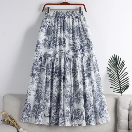 تنورة S ازرق Dior شيفون