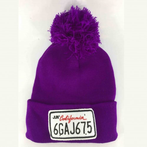 ايس كاب موفي بكوره (Purple Beanie & Bobble Hat KK251118-13)