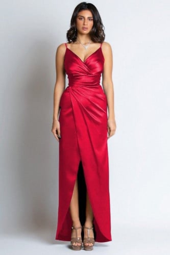 فستان نورا | أحمر