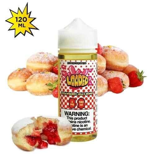 نكهة شيشة لوديد كرز فطيرة الفراولة LOADED STRAWBERRY JELLY DONUT 120ML
