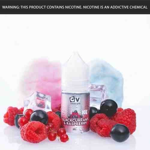 نكهة سي في كشمش اسود وتوت ايس سولت - CV BLACKCURRANT RASPBERRY ICE SA