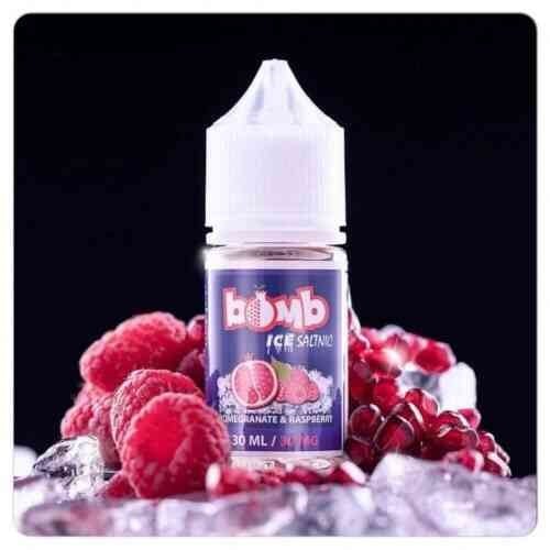 نكهة بومب ايس رمان توت سولت نيكوتين  BOMB POMEGRANATE  RASPBERRY ICE