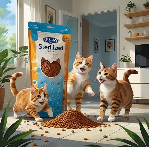 طعام قطط معقمة