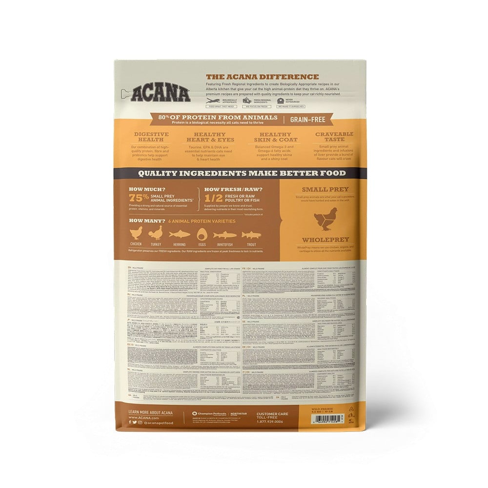 Acana Wild Prairie Dry Cat Food متجر غابة الحيوان