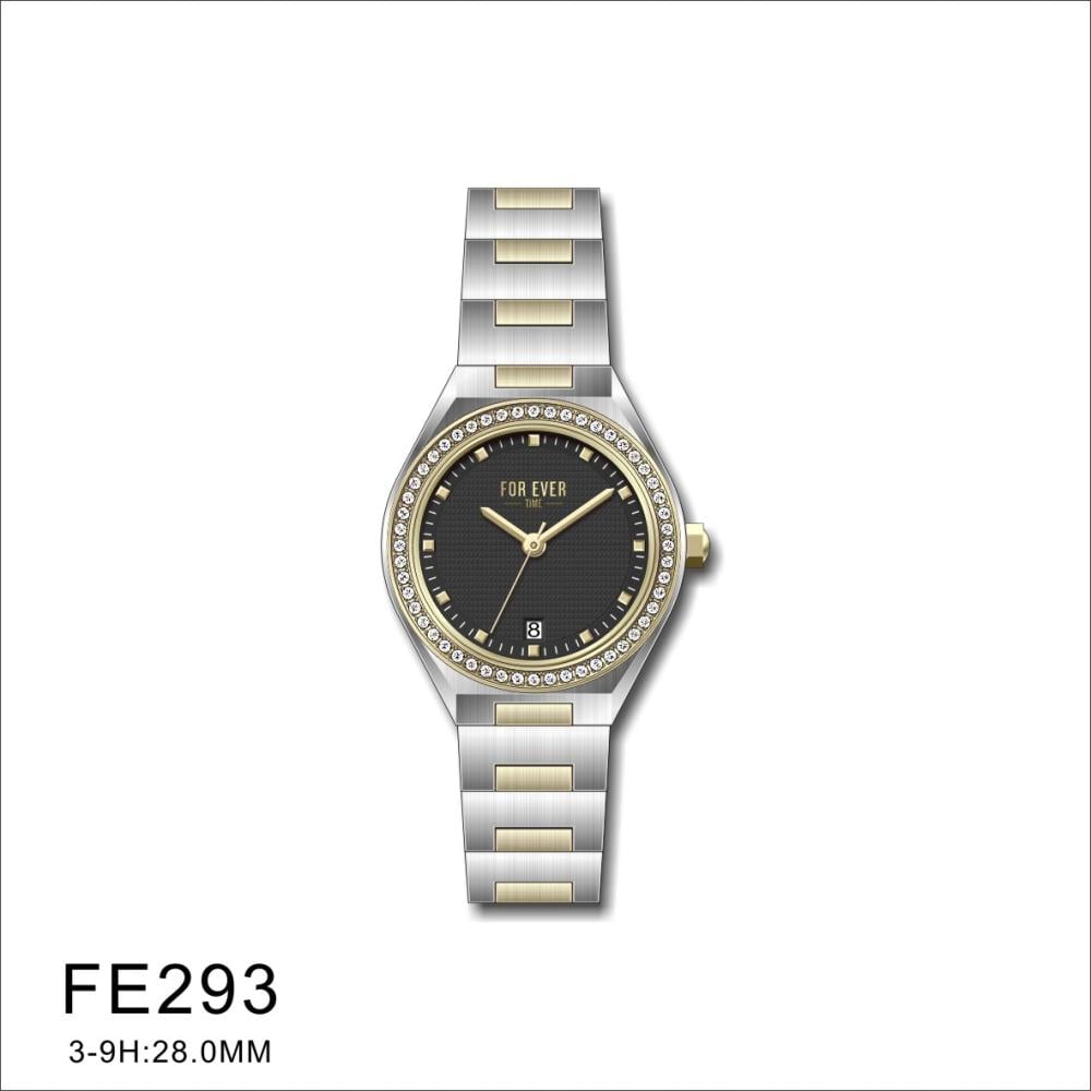 طقم نسائي فاخر ماركة فورايفر FE-5-293 لونين اسود