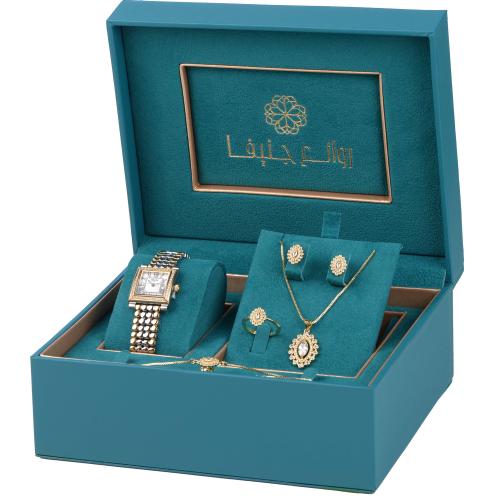 طقم نسائي فاخر ماركة فور ايفر FE-55-282 لونين ابيض...