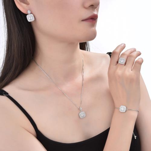 طقم إكسسوار نسائي WY11 (سلسال+اسواره+خاتم +حلق)