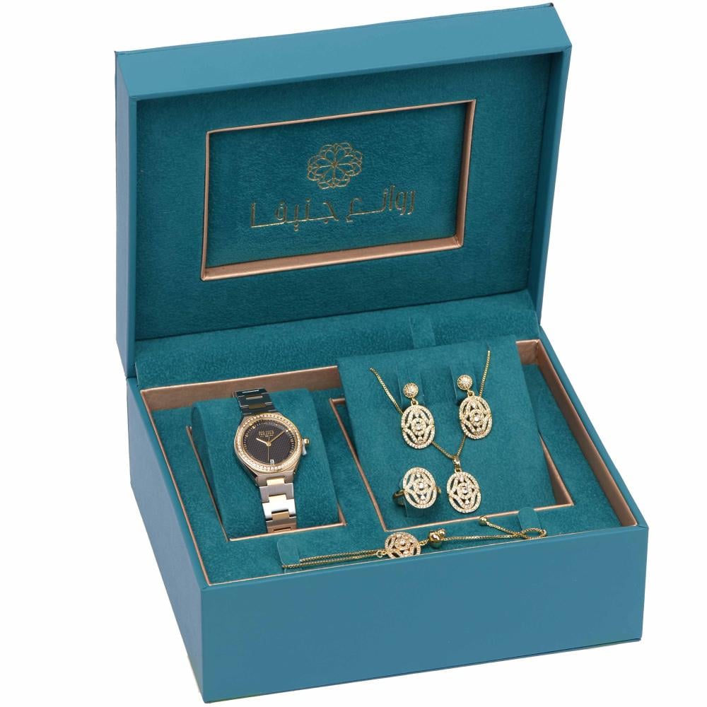 طقم نسائي فاخر ماركة فورايفر FE-5-293 لونين اسود