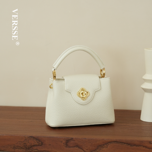 شنطة نسائية مميزة ماركة VERSSE VE016 لون OFFWHITE