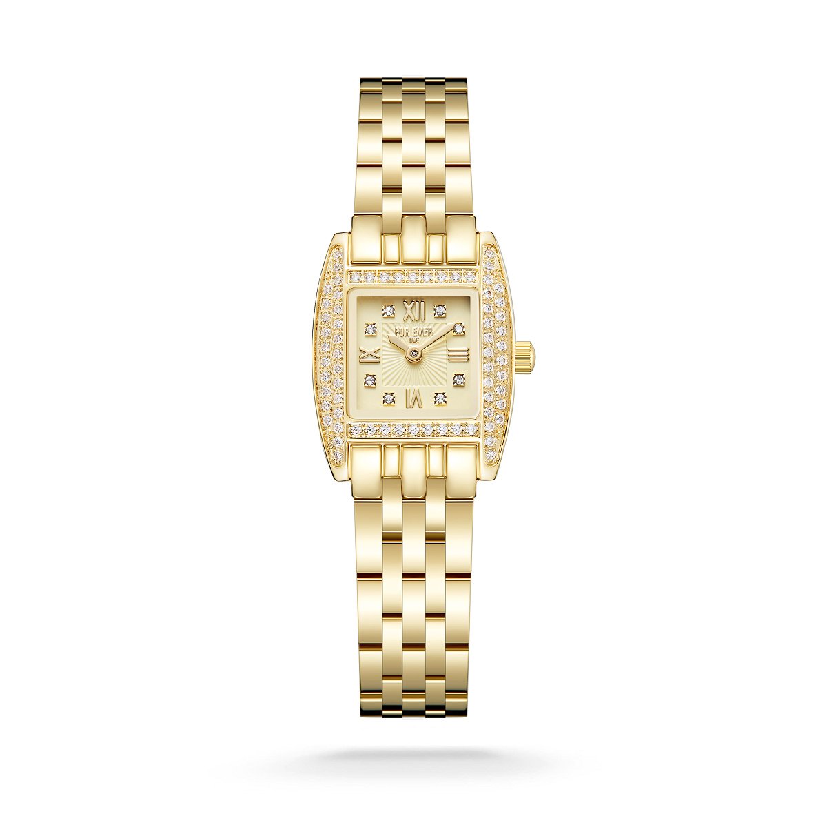 ساعة نسائية ماركة  فور ايفر FE1003 ذهبي كامل