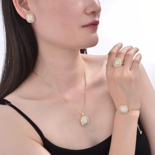 طقم إكسسوار نسائي WY11 (سلسال+اسواره+خاتم +حلق)