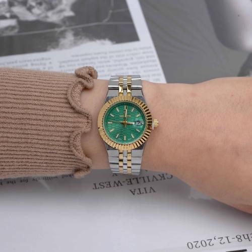 ساعة ماركه سين تايم نسائي ST-6020 لونين اخضر