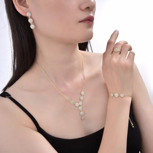 طقم إكسسوار نسائي WY11 (سلسال+اسواره+خاتم +حلق)