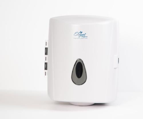 موزع مناديل ماكسي رول ابيض