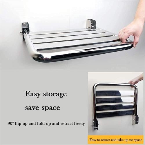 مقعد ترويش جداري قابل للطي – ستانلس ستيل مقاوم للصدأ