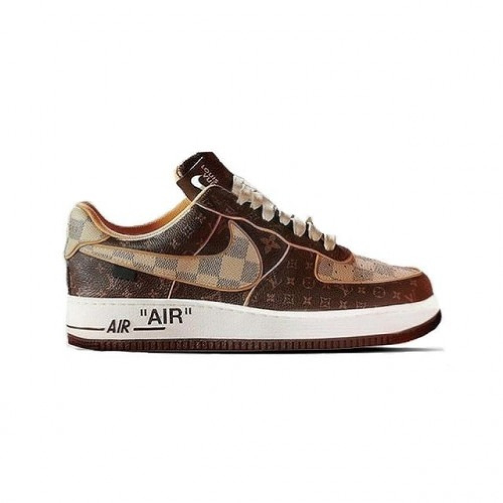 Nike Air Force 1 Low X Louis Vuitton Monogram Brown Damier Azur