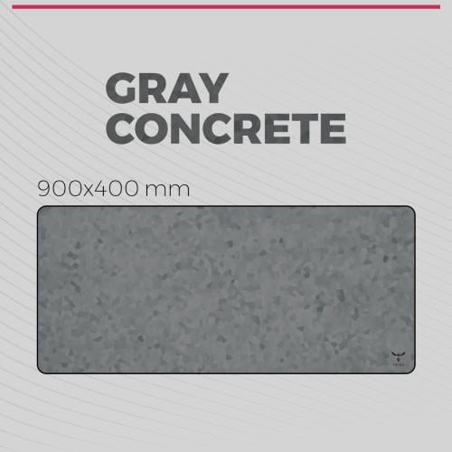 Tecsh Mouse Pad - Gray Concrete 2XL