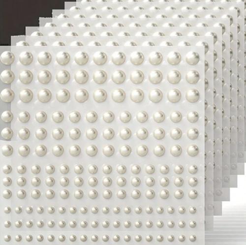 لؤلؤ لاصق كرت ٤ مقاسات  عدد ٦ كرت